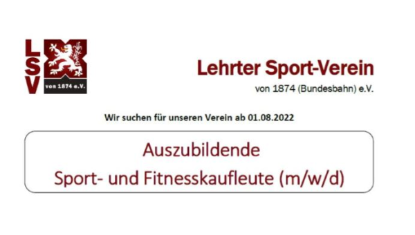 Azubi Sport- u. Fitnesskaufleute (m/w/d)