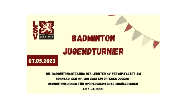 Lehrter  Jugend-Badmintonturnier am 07. Mai 2023