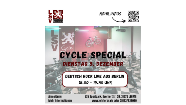 Sportpark: Cycle Special am 05.12.23