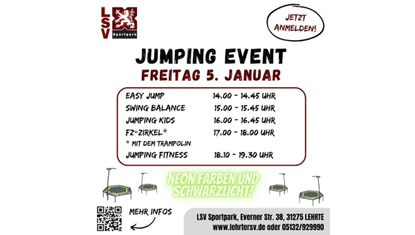 Sportpark: Jumping Event am 05.01.24
